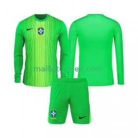 Maillot de Foot Brésil Gardien Domicile 2026 Manches Longues - Enfant